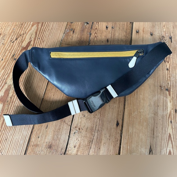 Coach Men's Blue and Yellow Belt Bag - Picture 2 of 4